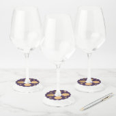 Étiquette Pour Verre De Vin Points Motif 15 (Lot)