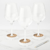 Étiquette Pour Verre De Vin Points Motif 16 (Lot)