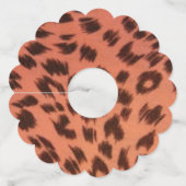 ÉTIQUETTE POUR VERRE DE VIN POSTER DE ANIMAL ROSE (Devant)