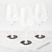 Étiquette Pour Verre De Vin Potpourri de Noël (Personnaliser) double face (Lot)