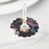 Étiquette Pour Verre De Vin Potpourri de Noël (Personnaliser) double face (De près)