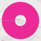 Étiquette Pour Verre De Vin Princesse en rose (Dos)