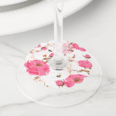 Étiquette Pour Verre De Vin printemps (De près)