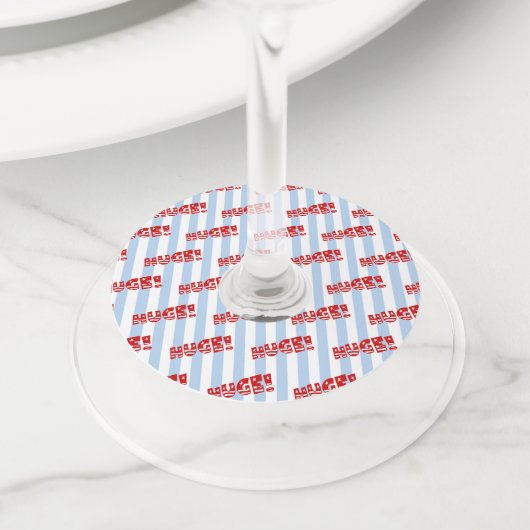 Étiquette Pour Verre De Vin Réception de dîner de célébration ÉNORME de Trump (De près)