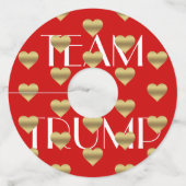 Étiquette Pour Verre De Vin Réception de dîner de célébration ÉNORME de Trump (Dos)