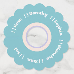 Étiquette Pour Verre De Vin Reste doré...