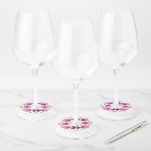 Étiquette Pour Verre De Vin Rose 1 (Lot)