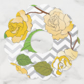 Étiquette Pour Verre De Vin Rose 11 (Devant)