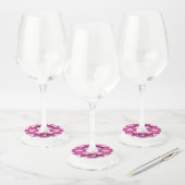Étiquette Pour Verre De Vin Rose 1b (Lot)