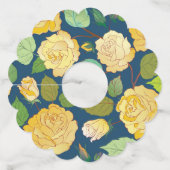 ÉTIQUETTE POUR VERRE DE VIN ROSES 2 (Dos)