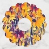 ÉTIQUETTE POUR VERRE DE VIN RUDBECKIAS (Dos)