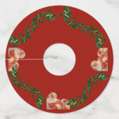 Étiquette Pour Verre De Vin Santas (Devant)