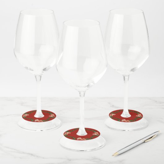 Étiquette Pour Verre De Vin Santas (Lot)