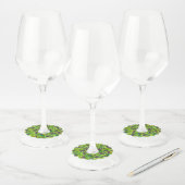 Étiquette Pour Verre De Vin Shamrocks chanceux (Lot)