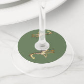 Étiquette Pour Verre De Vin Shiny Giraffe (De près)