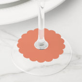 Étiquette Pour Verre De Vin Sienne Brûlée (De près)