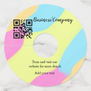 Étiquette Pour Verre De Vin Simple entreprise site web code-barres QR ajouter