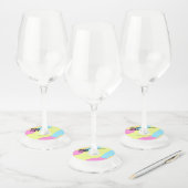 Étiquette Pour Verre De Vin Simple entreprise site web code-barres QR ajouter (Lot)
