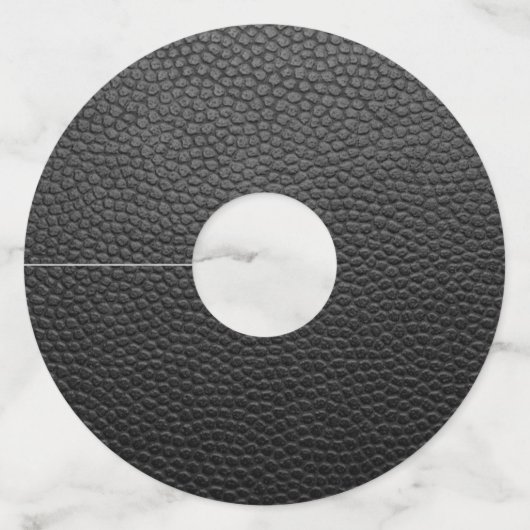 Étiquette Pour Verre De Vin Snakeskin noir (Devant)