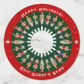 Étiquette Pour Verre De Vin Soldats du Jouet Festive Nutcracker (Dos)
