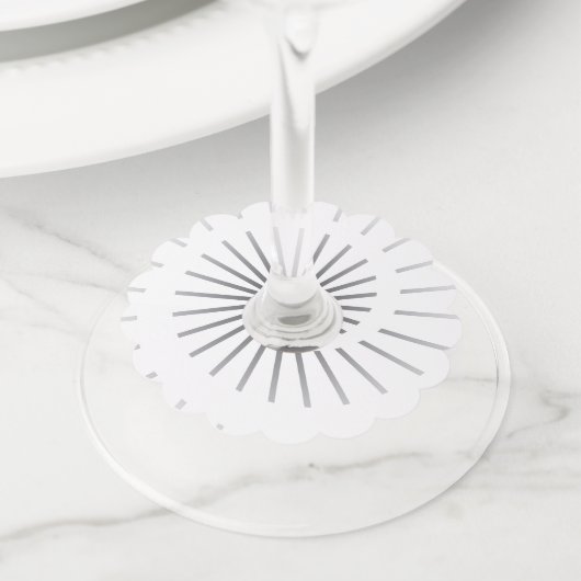 Étiquette Pour Verre De Vin Soleil 4 (De près)