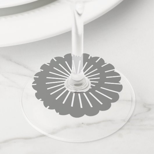 Étiquette Pour Verre De Vin Soleil 6 (De près)