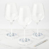 Étiquette Pour Verre De Vin Symbol Infinity of Blue Morpho Butterflies (Lot)