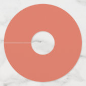 Étiquette Pour Verre De Vin Terre cuite (Devant)