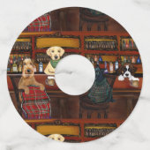 ÉTIQUETTE POUR VERRE DE VIN TERRIER AIREDALE & AMIS       (Devant)