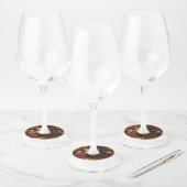 ÉTIQUETTE POUR VERRE DE VIN TERRIER AIREDALE & AMIS       (Lot)