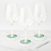 Étiquette Pour Verre De Vin Texture du tissu 4 (Lot)