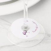 Étiquette Pour Verre De Vin Toast Le Joyeux Couple (De près)