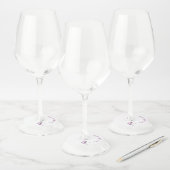 Étiquette Pour Verre De Vin Toast Le Joyeux Couple (Lot)