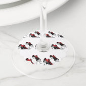 Étiquette Pour Verre De Vin Toucher Chaussures dansantes (De près)