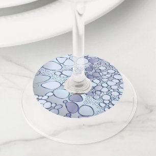 Étiquette Pour Verre De Vin Travail numérique Abstrait 6