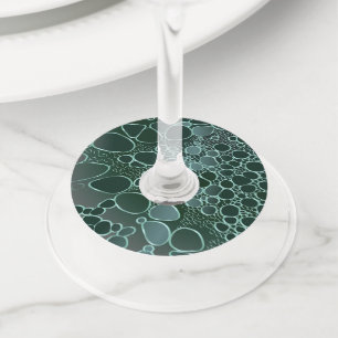 Étiquette Pour Verre De Vin Travail numérique Abstrait 9