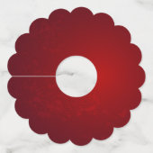 Étiquette Pour Verre De Vin Trois Roses de bijoux (Dos)