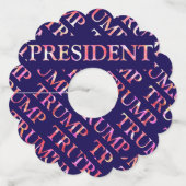 ÉTIQUETTE POUR VERRE DE VIN TRUMP (Dos)
