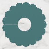 Étiquette Pour Verre De Vin Turquoise Transformateur (Dos)