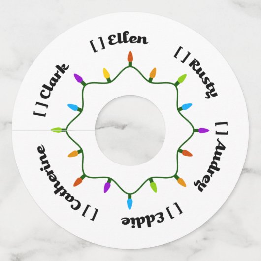 Étiquette Pour Verre De Vin Vacances Vins... (Devant)