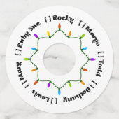 Étiquette Pour Verre De Vin Vacances Vins... (Dos)