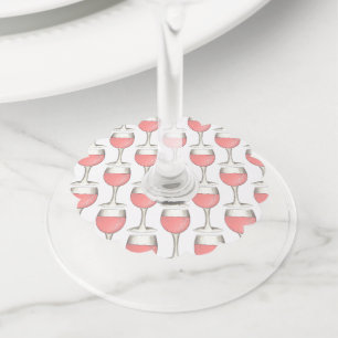 Étiquette Pour Verre De Vin Verres pour dégustation de vin rosé blush Rosé Win