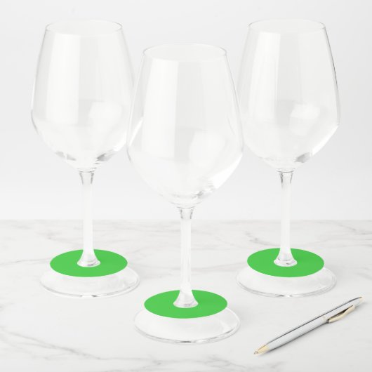 Étiquette Pour Verre De Vin Vert citron (Lot)