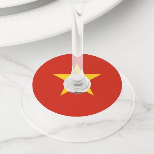 Étiquette Pour Verre De Vin Viêtnam (De près)