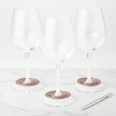 Étiquette Pour Verre De Vin Vin d'or rose Nom Tags (Lot)