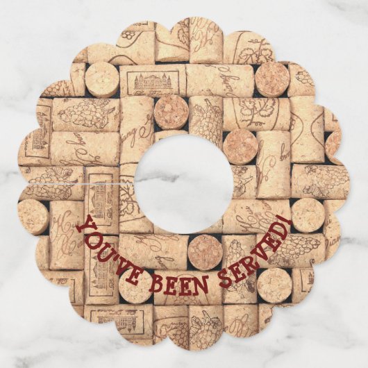 Étiquette Pour Verre De Vin Vins Corks (Devant)