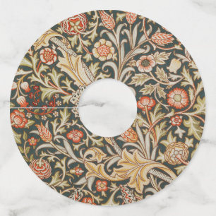 Étiquette Pour Verre De Vin William Morris Trent Garden Flower Classic Botanic