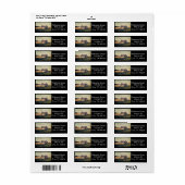 Étiquette Prairies rurales cabine principal du journal du pa (Feuille entière)