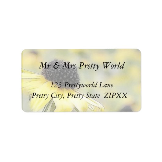 Étiquette Pré de Susans à oeil noir (Devant)