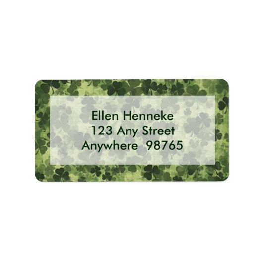 Étiquette Pré shamrock 1 (Devant)